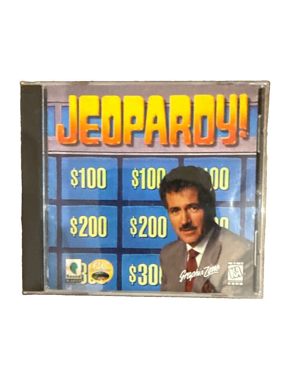 VINTAGE Jeopardy Graphix Zone COMPLETE VERY GOOD PC CD ROM 1995 Rare